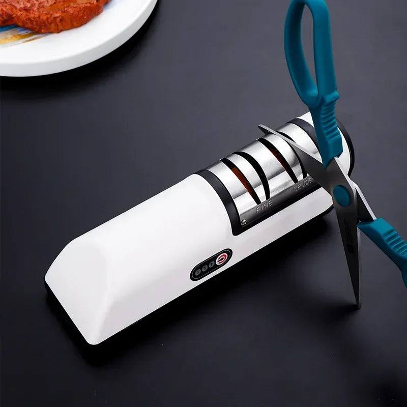 Affûteur de couteaux électrique de cuisine, affûteur de couteaux de cuisine professionnel automatique multifonctionnel, affûteur de couteaux domestique