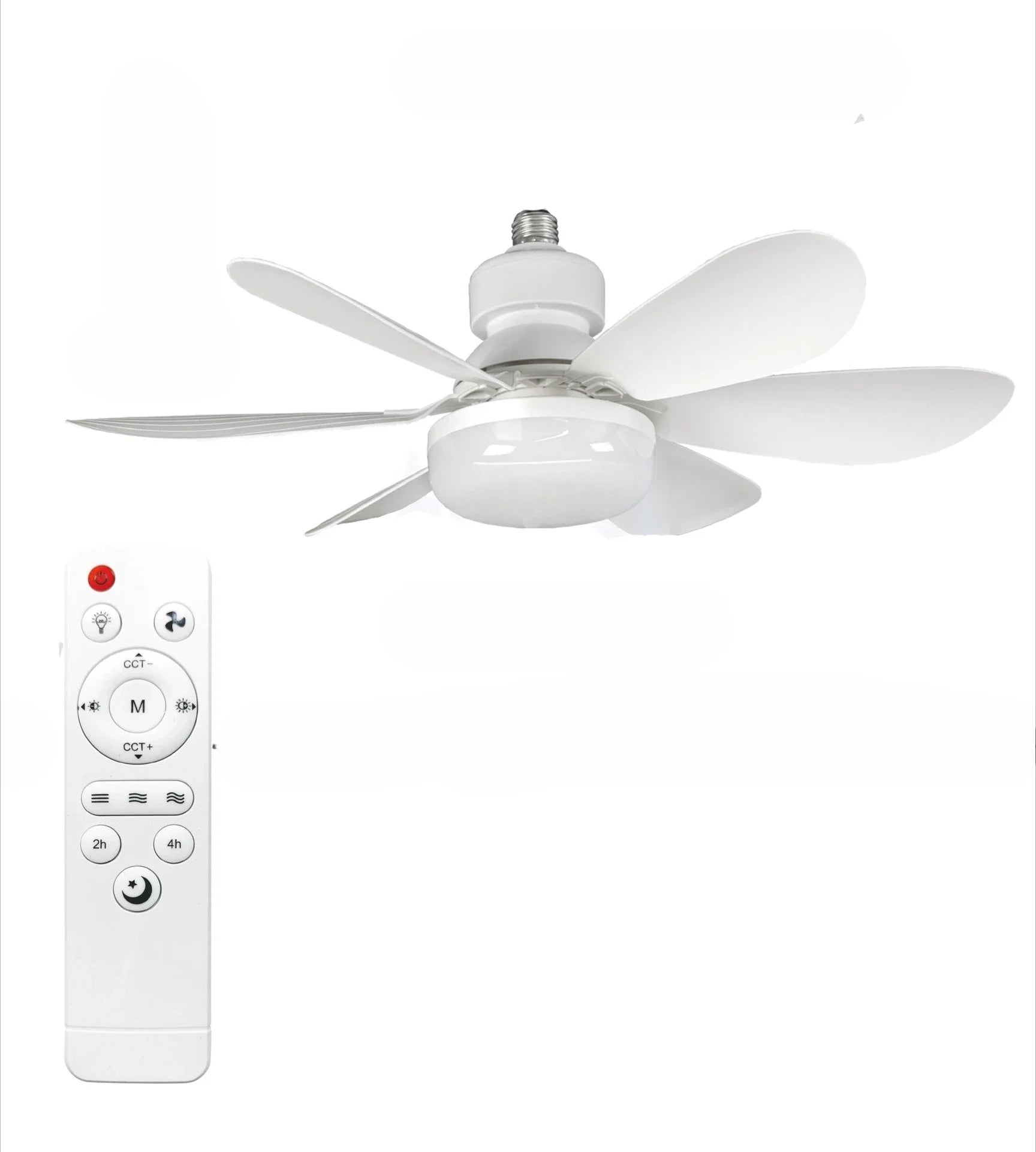 Ventilateur de Plafond LED 30W avec Télécommande – Gradation, RGB ou Blanc, 42/52cm, 85-265V