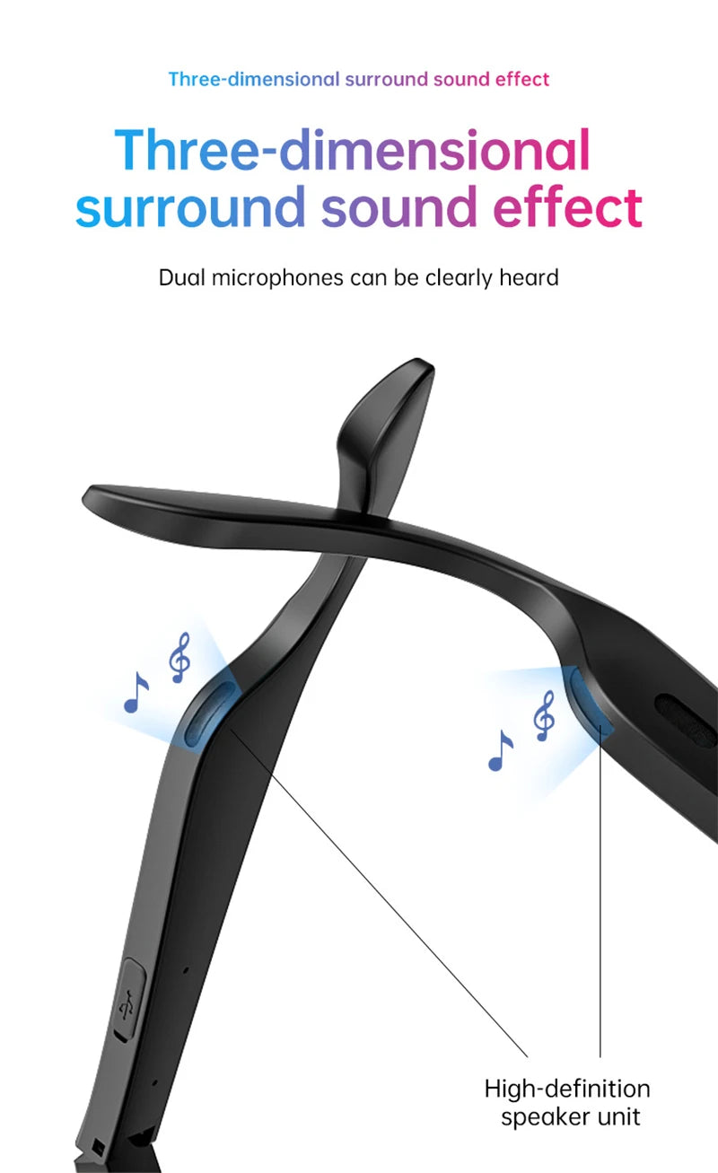 Lunettes Intelligentes Lenovo XG89 – Traduction IA, Bluetooth 5.3, Musique & Appels, Lunettes Connectées