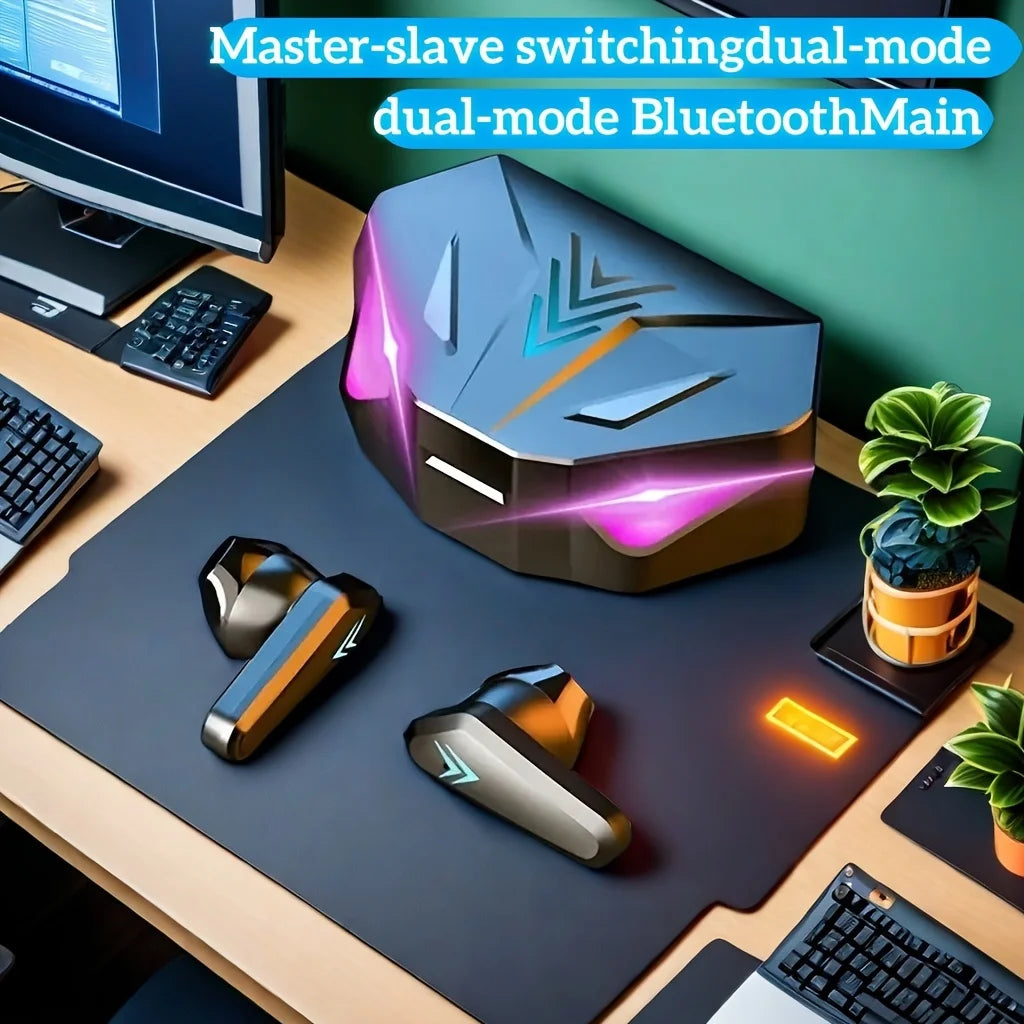 Écouteurs Bluetooth X15 TWS — Sans Fil, Réduction de Bruit, Affichage LED | Gaming & Sport