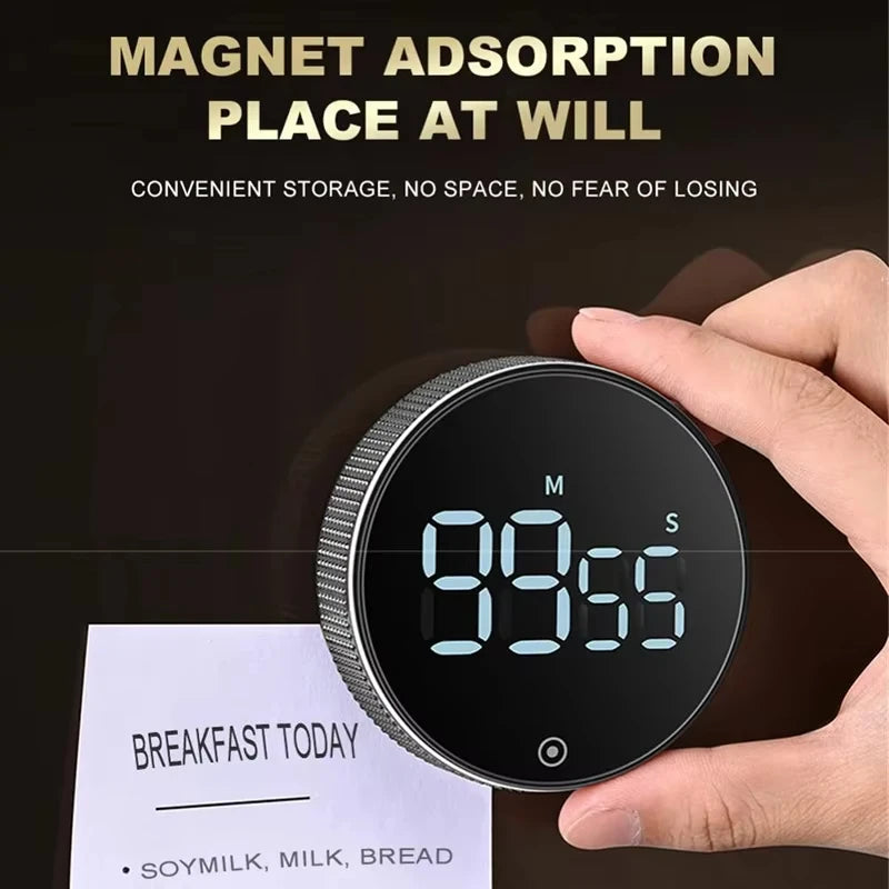 DINRGO minuterie de cuisine magnétique minuterie numérique compte à rebours manuel minuterie rotative minuterie de cuisson mécanique chronomètre de douche de cuisson