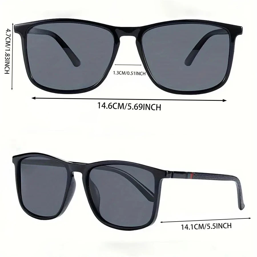 2 paires de lunettes de soleil de cyclisme vintage carrées de luxe pour hommes et femmes, mode, voyage, conduite, pêche, lunettes de soleil pour hommes, protection UV400