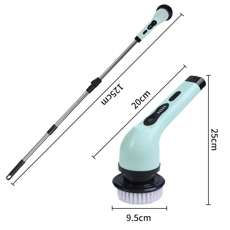 Brosse de nettoyage électrique 9-en-1 – Rotative, rechargeable, multi-surfaces
