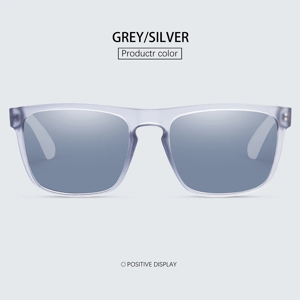 Lunettes de soleil carrées polarisées Ravenisa – UV400, style vintage