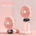 Mini Ventilateur de Cou Portable 1800mAh – Support Téléphone, Écran LED, 5 Vitesses, Rechargeable USB