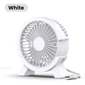 Mini Ventilateur de Table Rechargeable USB – Portable, Silencieux, Gadget d'Été pour Bureau & Dortoir