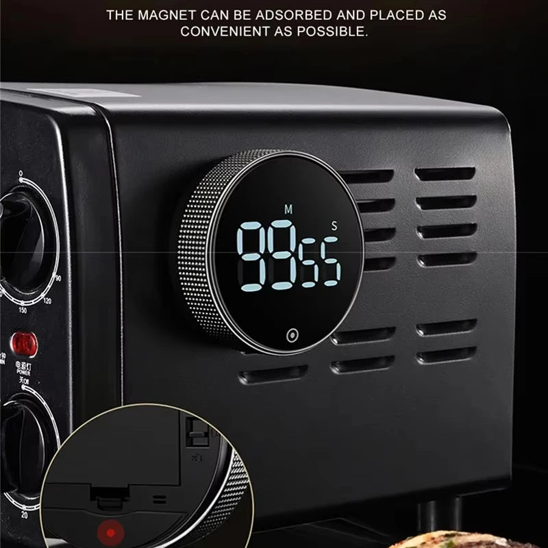 DINRGO minuterie de cuisine magnétique minuterie numérique compte à rebours manuel minuterie rotative minuterie de cuisson mécanique chronomètre de douche de cuisson