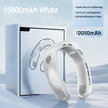 Ventilateur de Cou Portable Rechargeable 10000mAh – 3 Vitesses, Silencieux, Extérieur & Maison