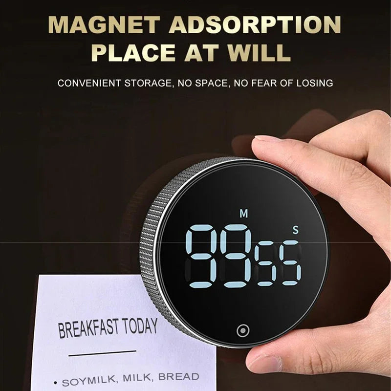DINRGO minuterie de cuisine magnétique minuterie numérique compte à rebours manuel minuterie rotative minuterie de cuisson mécanique chronomètre de douche de cuisson