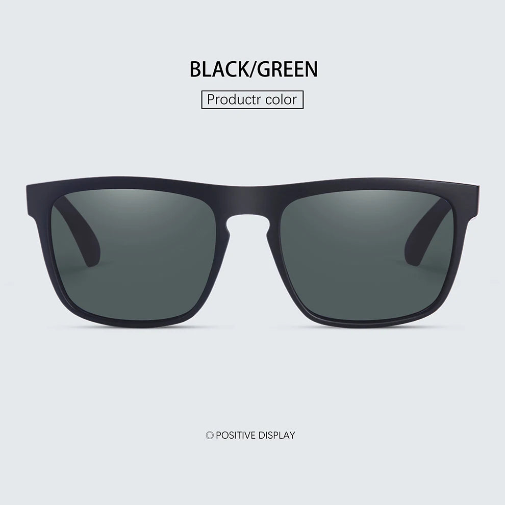 Lunettes de soleil carrées polarisées Ravenisa – UV400, style vintage