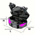 Écouteurs Bluetooth X15 TWS — Sans Fil, Réduction de Bruit, Affichage LED | Gaming & Sport