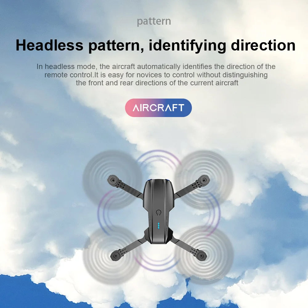 Drone Professionnel E99 4K HD – Caméra Pliable, WiFi FPV, Photographie Aérienne, Quadrirotor RC