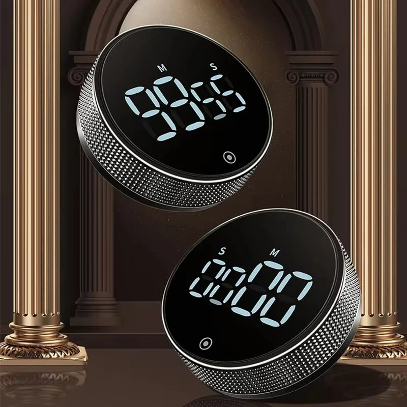 DINRGO minuterie de cuisine magnétique minuterie numérique compte à rebours manuel minuterie rotative minuterie de cuisson mécanique chronomètre de douche de cuisson