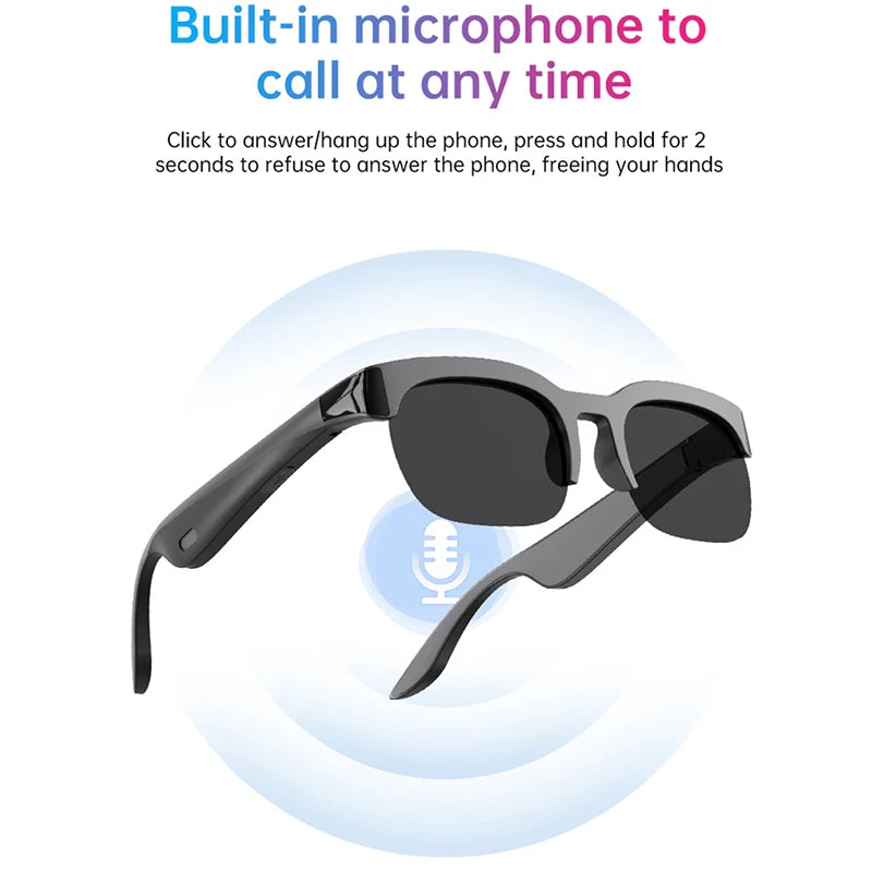 Lunettes Intelligentes Lenovo XG89 – Traduction IA, Bluetooth 5.3, Musique & Appels, Lunettes Connectées