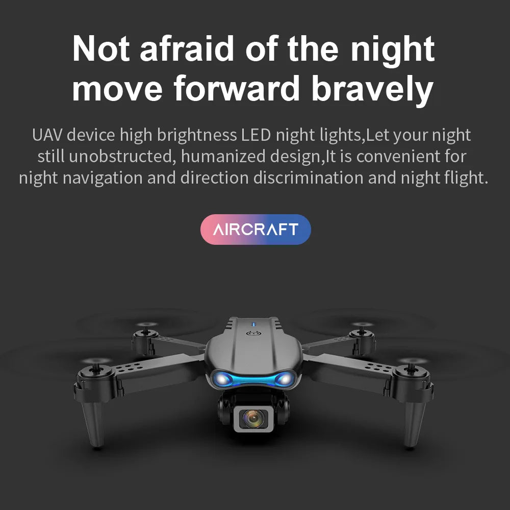 Drone Professionnel E99 4K HD – Caméra Pliable, WiFi FPV, Photographie Aérienne, Quadrirotor RC