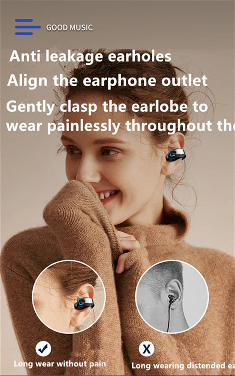 Écouteurs Bluetooth à Conduction Osseuse TWS — Sans Fil, Micro Intégré, Réduction de Bruit | Sport