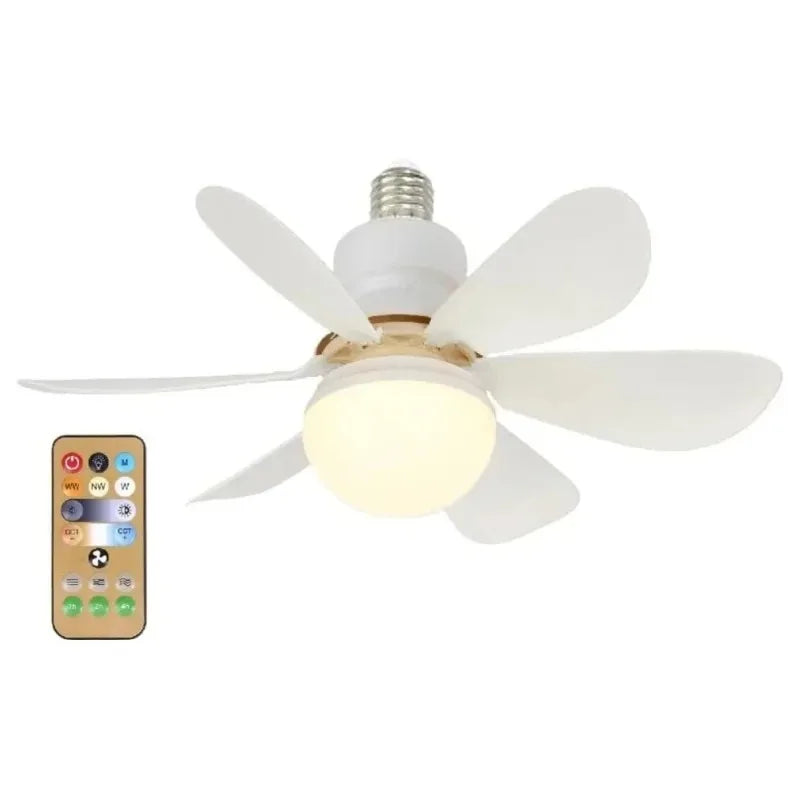 Ventilateur de Plafond LED 30W avec Télécommande – Gradation, RGB ou Blanc, 42/52cm, 85-265V