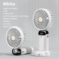 Mini Ventilateur Pliable Portatif 1800mAh – 5 Vitesses, Rechargeable USB, Support Téléphone & Écran