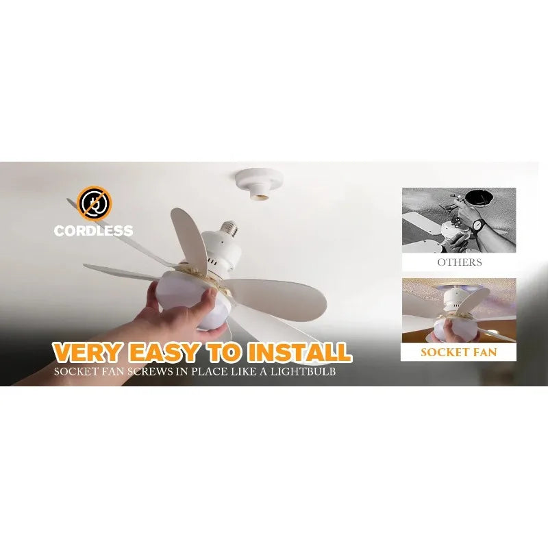 Ventilateur de Plafond LED 30W avec Télécommande – Gradation, RGB ou Blanc, 42/52cm, 85-265V
