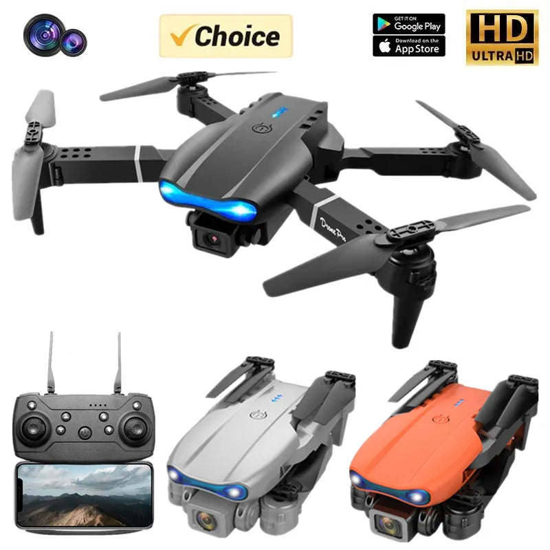 Drone Professionnel E99 4K HD – Caméra Pliable, WiFi FPV, Photographie Aérienne, Quadrirotor RC